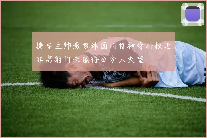 捷克主帅感慨韩国门将神奇扑救近距离射门未能得分令人失望